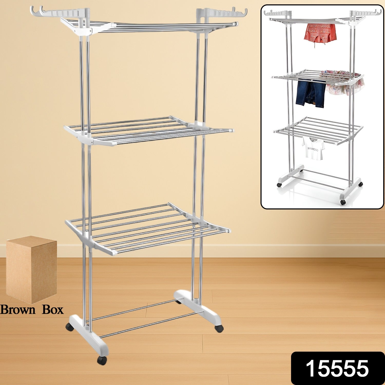 Fresh Nest Rolling Cloth Dryer – 3 Tier Fresh Nest Rolling Cloth Dryer – 3 Tier